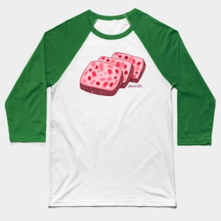 Fruit Cake in pink Baseball T-Shirt